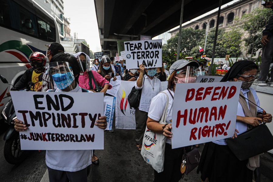 Activists and journalists targeted as draconian anti-terror law challenged in the Philippines 