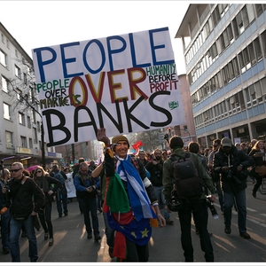 Scuffles during Blockupy protest in Berlin