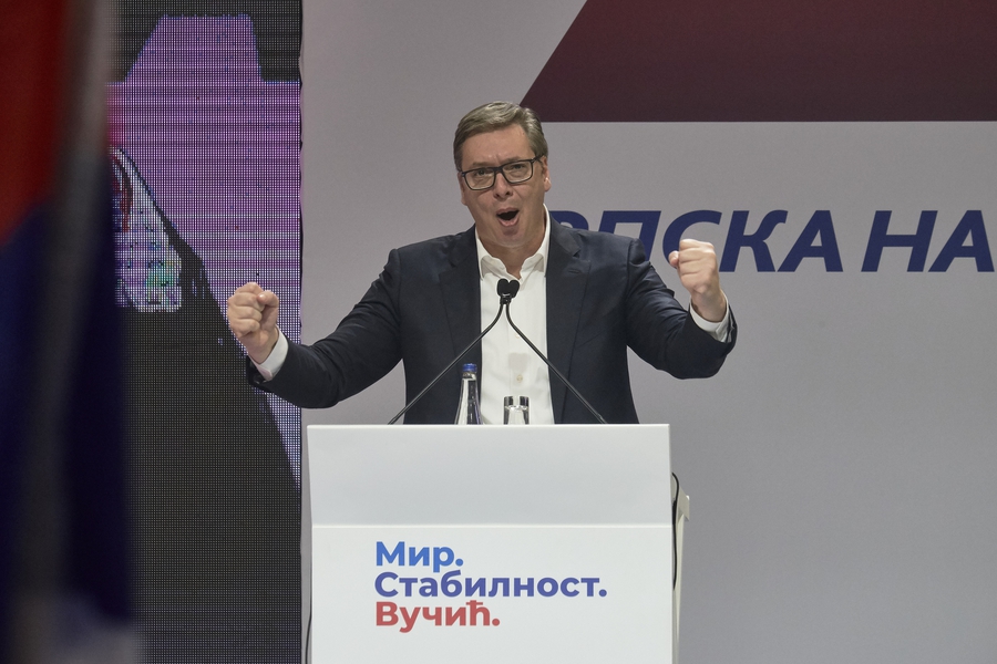 President Aleksandar Vucic secures second term, amid growing pressure on civil society and journalists 