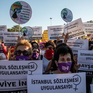 Protests over government plans to withdraw from Istanbul Convention