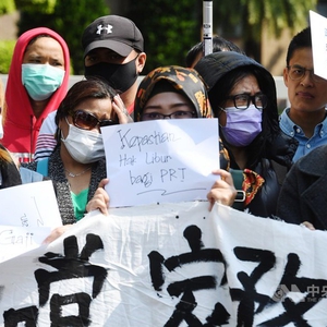 Women migrant workers rally to demand better working conditions in Taiwan