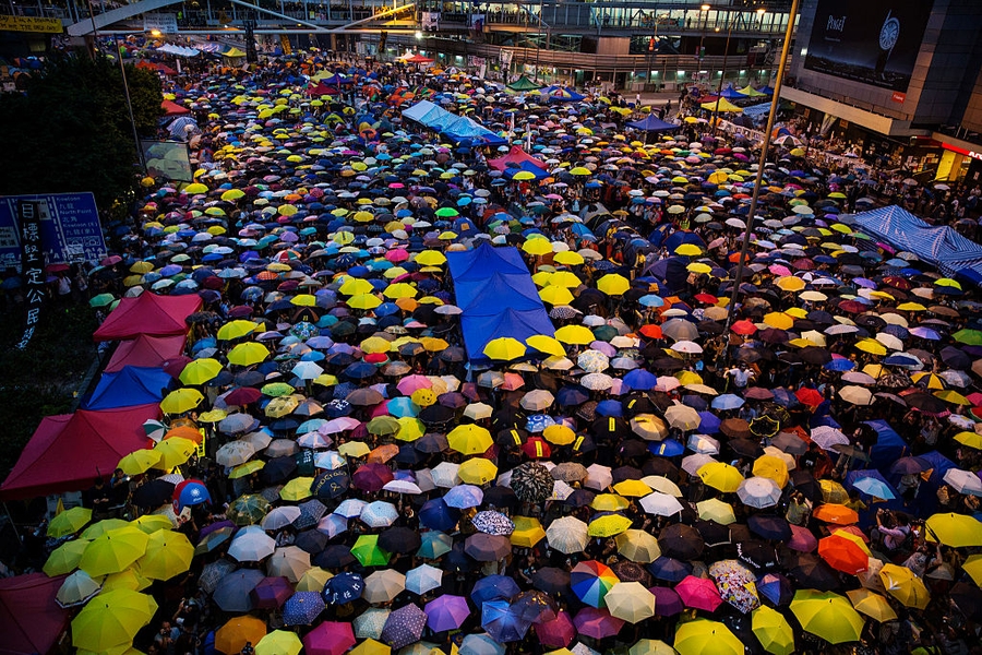 Nine Hong Kong “Umbrella movement” activists facing trial while pro-independence party banned