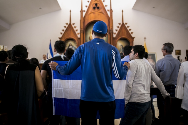 Misa en la iglesia Divina Misericordia en memoria de las víctimas de la crisis. Managua, 13 de julio de 2019. Foto: Jorge Mejía Peralta @ Flickr