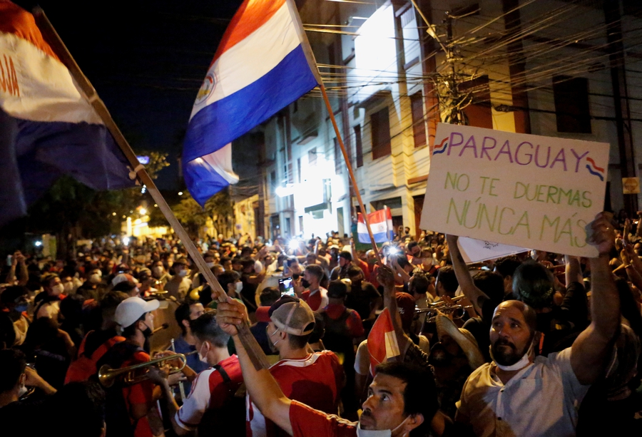 Outrage at government response to the pandemic sparks protests in Paraguay
