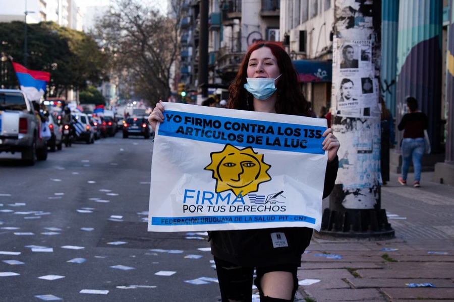 Uruguay: repression of labour protests based on Law of Urgent Consideration