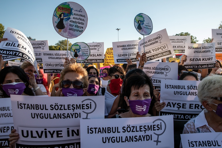 Protests over government plans to withdraw from Istanbul Convention ...