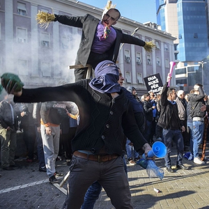 Unending protests unleash alarming violence as protesters spray buildings black