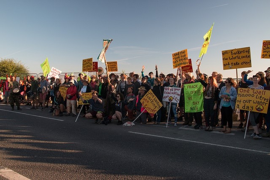 Environmental protests continue as fracking companies seek court injunction
