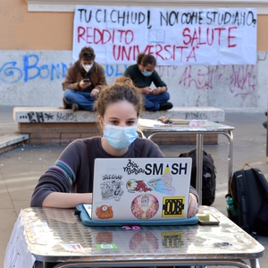 School children and climate activists stage civil disobedience protests 