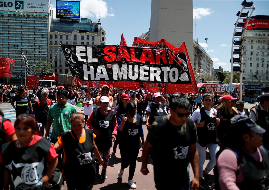 Argentina: economic crisis leads to recurrent protests