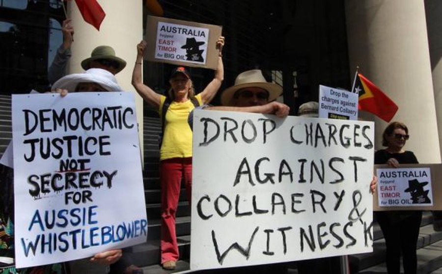 Secret whistle-blower hearings, overreach of security laws and arrest of protesters in Australia
