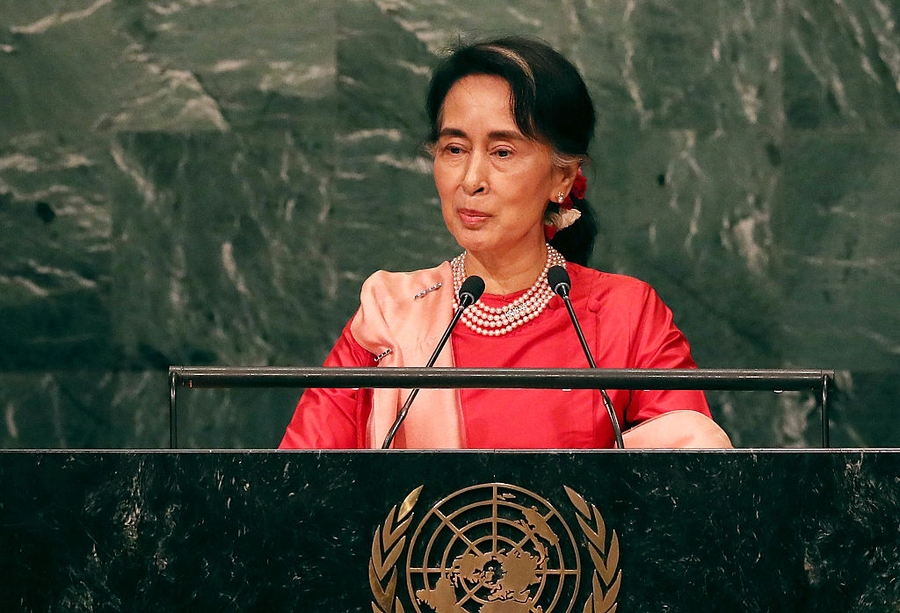Activists say freedom of expression worsening as Suu Kyi is stripped of award
