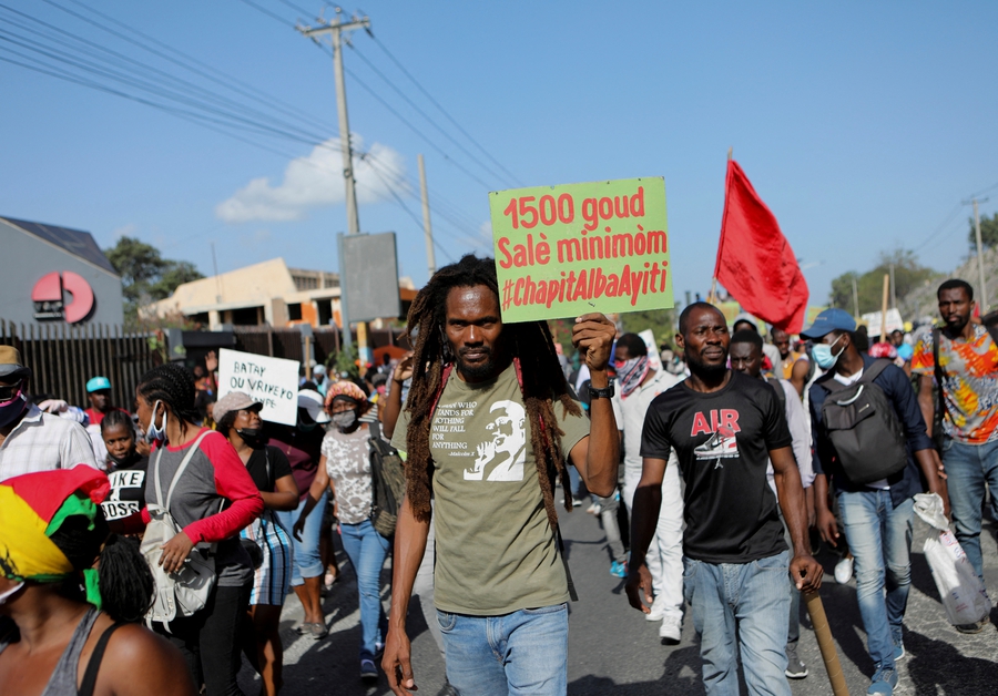 Protests over labour rights, insecurity and political crisis in Haiti 